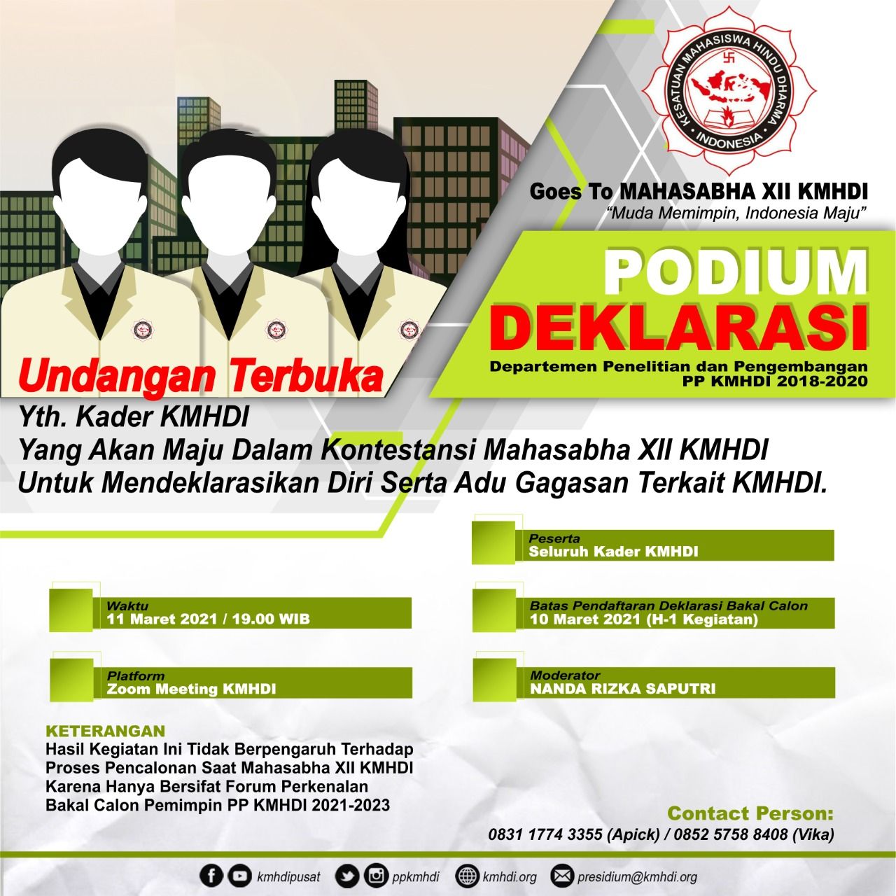 podiumnews.com-Sambut Mahasabha XII, PP KMHDI Gelar Podium Deklarasi